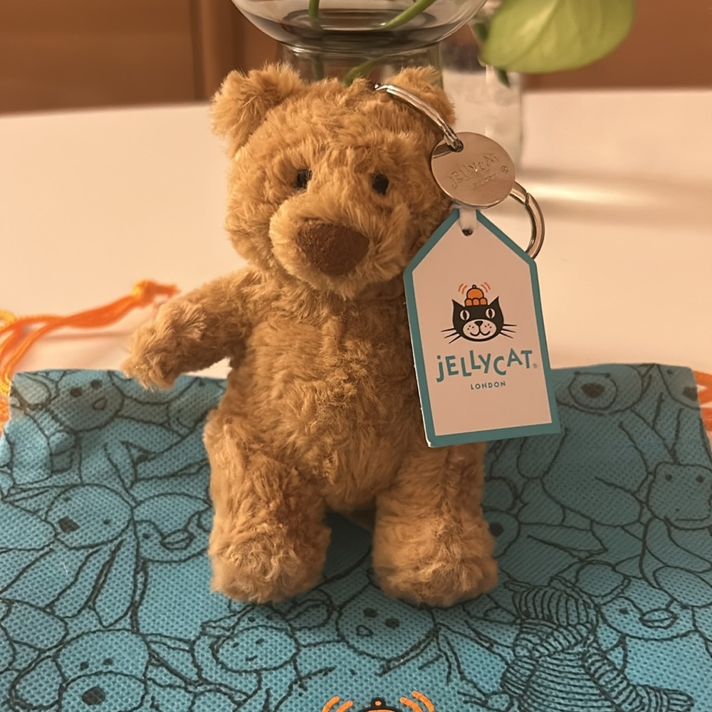 Jellycat - NWT Bartholomew Bear Bag Charm